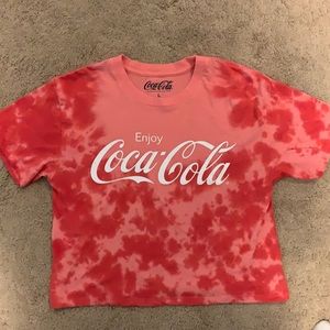 Coca-Cola cropped tie-dye t-shirt